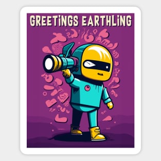 Greetings Earthling Magnet